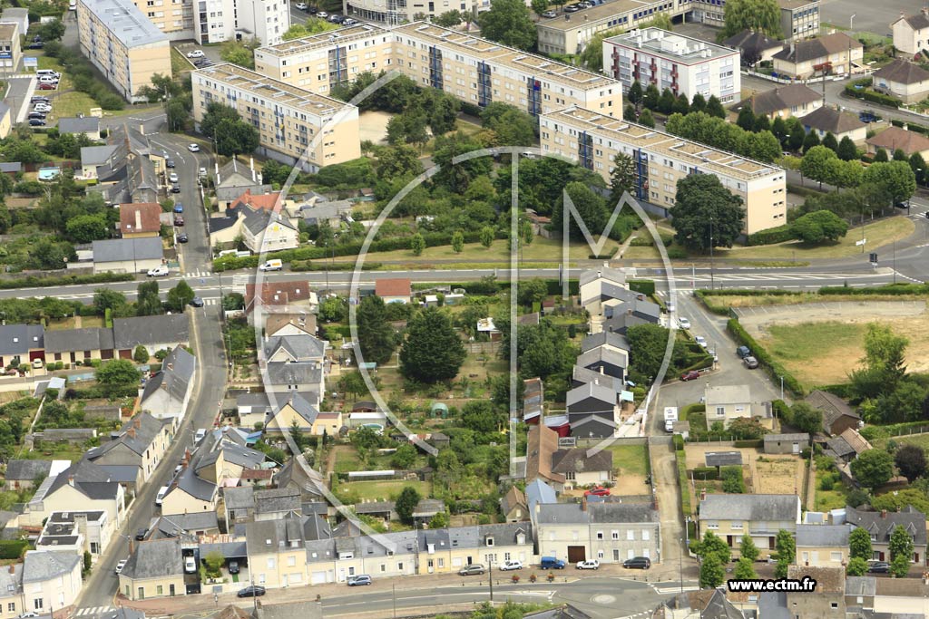 Photo arienne de Sabl-sur-Sarthe (Est)