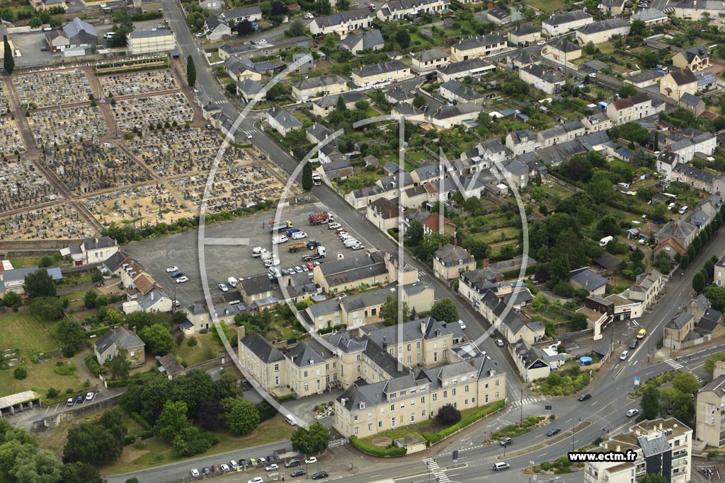 Photo arienne de Sabl-sur-Sarthe (Est)