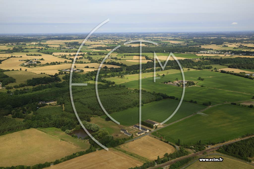 Photo arienne de Sabl-sur-Sarthe (la Severie)