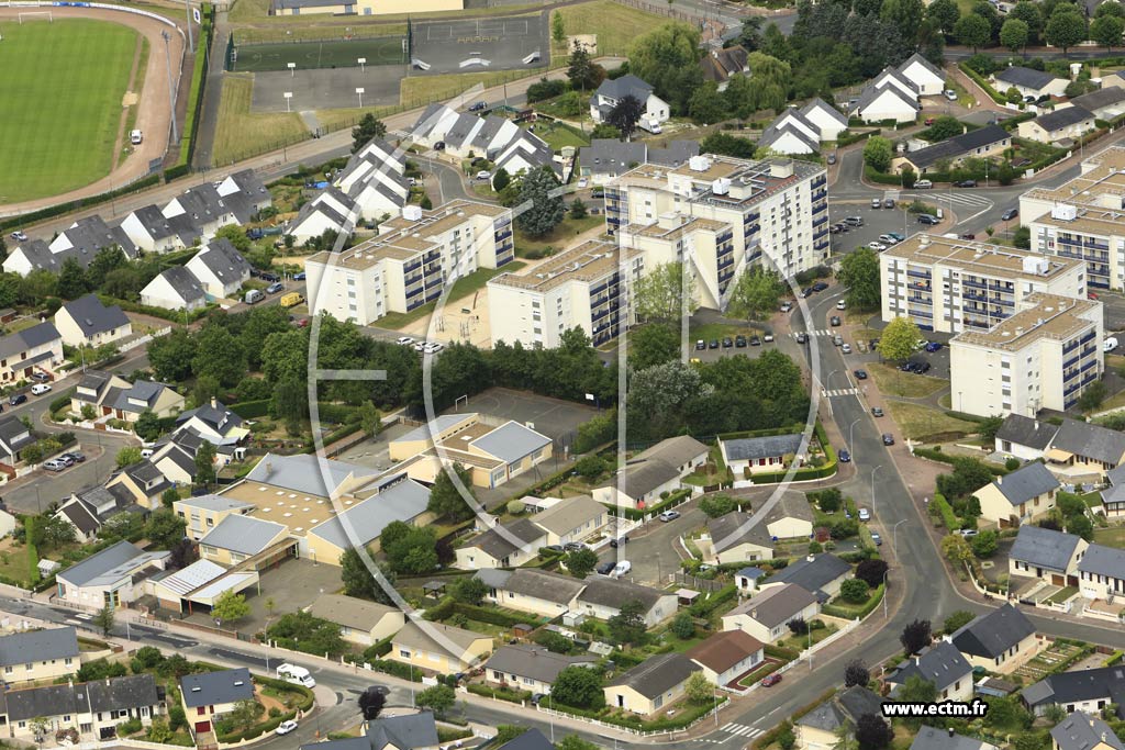 Photo arienne de Sabl-sur-Sarthe (Sud)