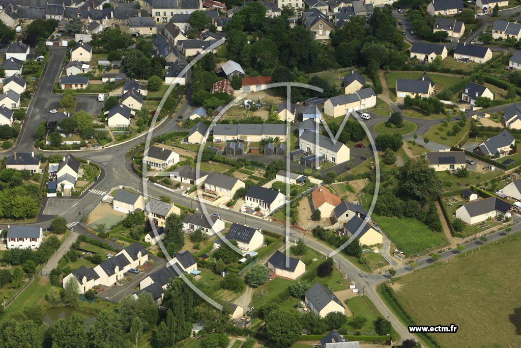 Photo arienne de Saint-Denis-d'Anjou