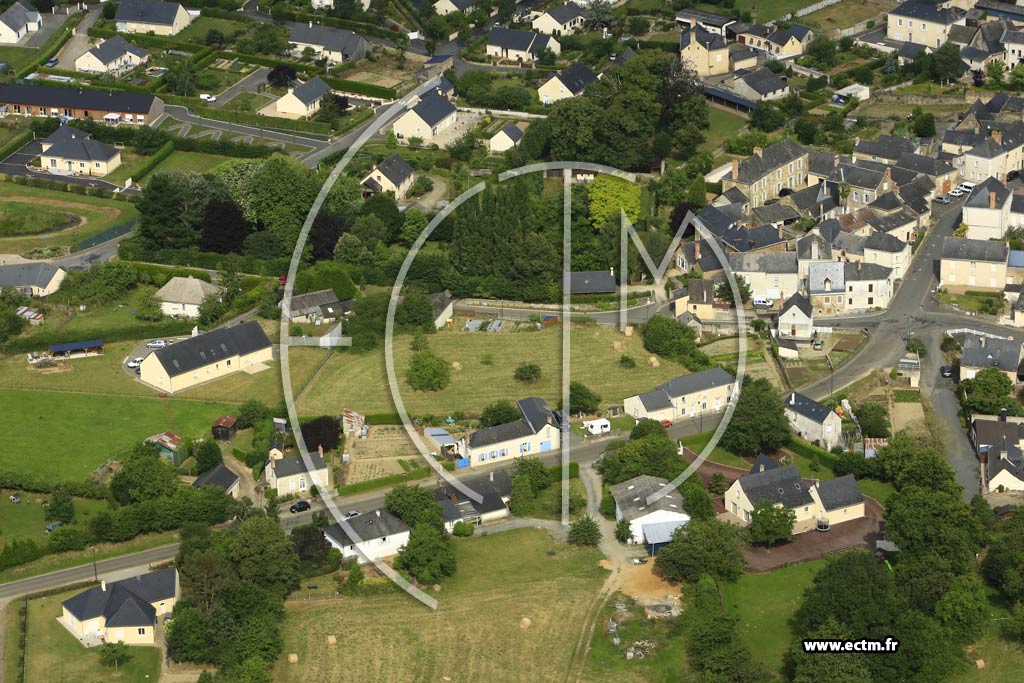 Photo arienne de Saint-Denis-d'Anjou