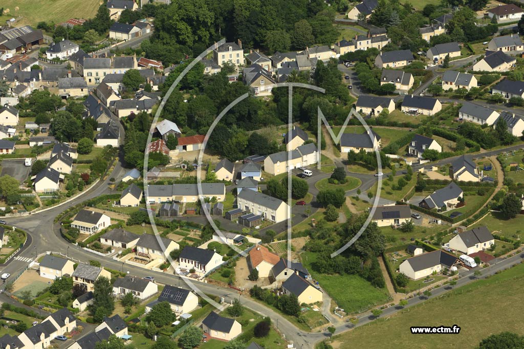 Photo arienne de Saint-Denis-d'Anjou