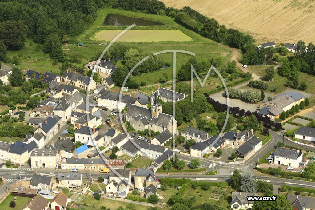 Photo arienne de Souvign-sur-Sarthe