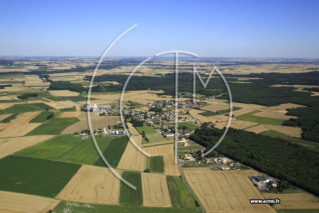 Photo arienne de Saint-Lger-de-Montbrun