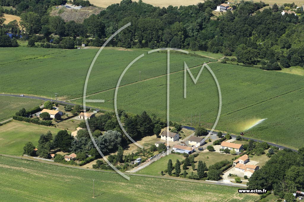 Photo arienne de Sainte-Radegonde (Route d'Argenton l'glise)