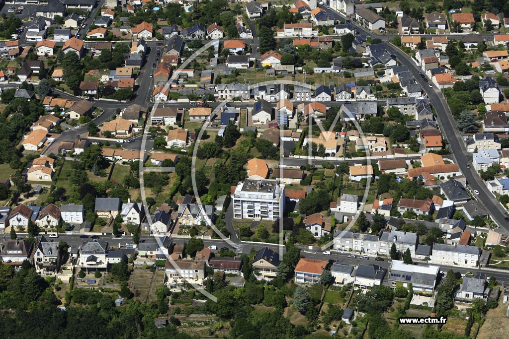 Photo arienne de Thouars