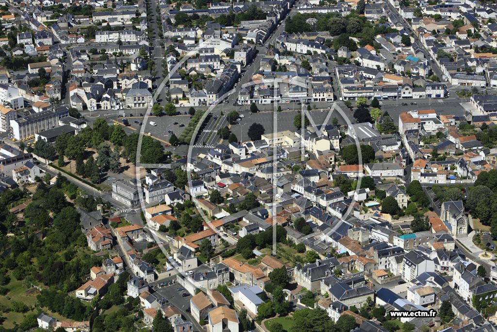 Photo arienne de Thouars (Centre)
