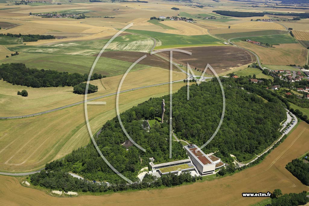 Photo arienne de Colombey-les-Deux-glises (Mmorial Charles-de-Gaulle)