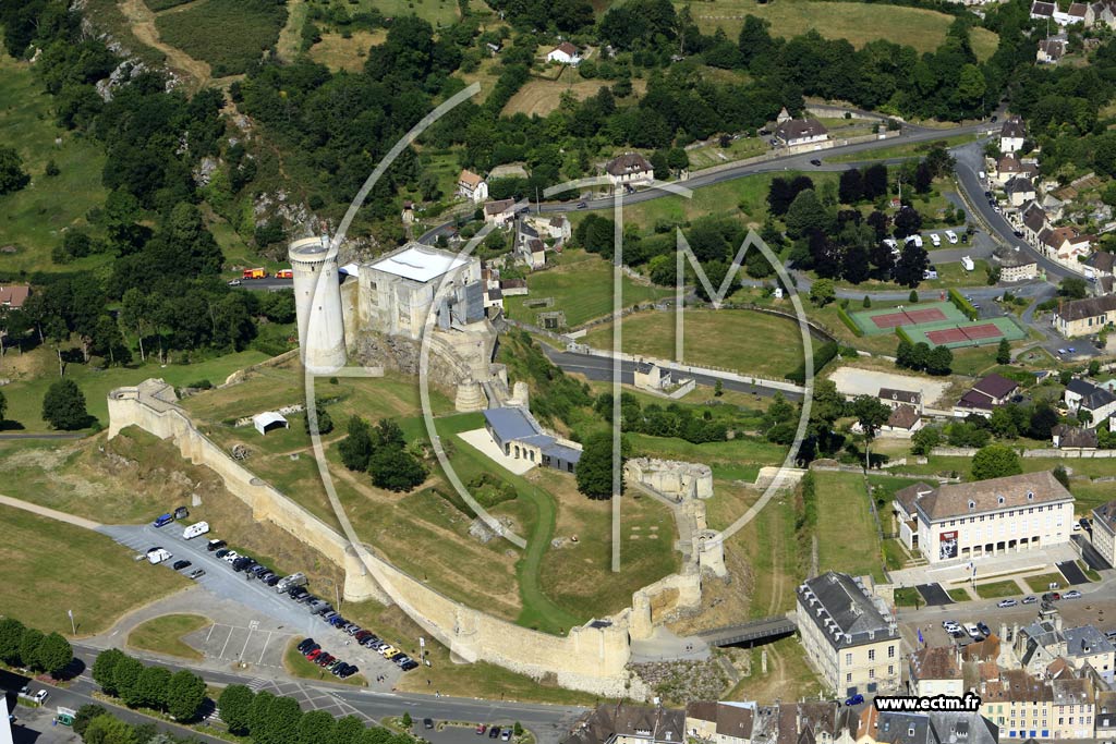 Photo arienne de Falaise (Chteau de Falaise)