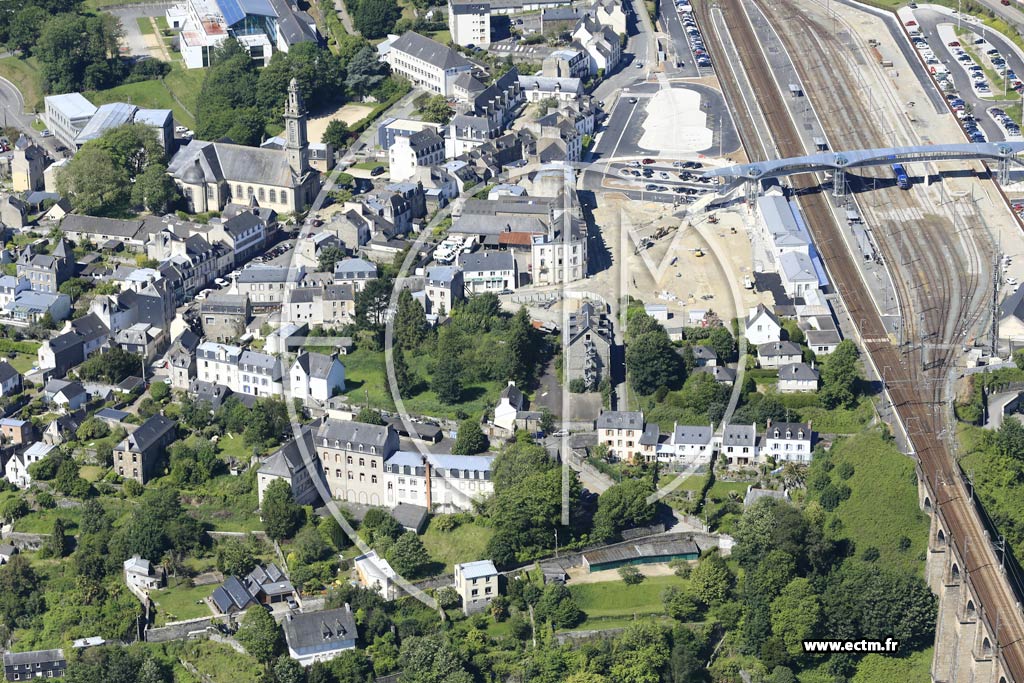 Photo arienne de Morlaix (Centre)