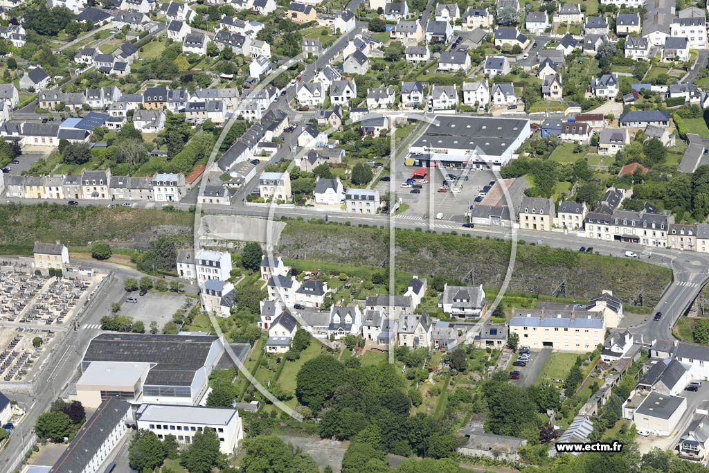 Photo arienne de Morlaix (Porsmeur)