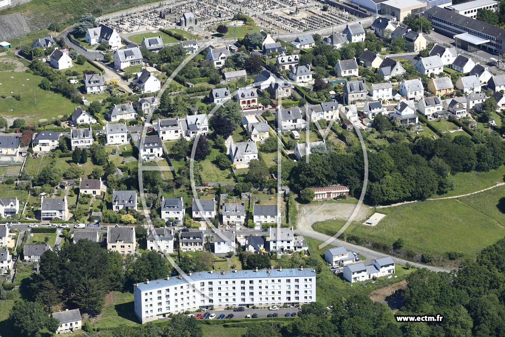 Photo arienne de Morlaix (Porsmeur)