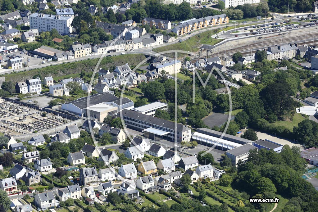 Photo arienne de Morlaix (Porsmeur)