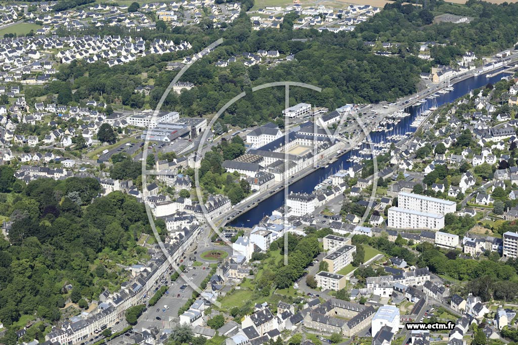 Photo arienne de Morlaix (Rivire de Morlaix)