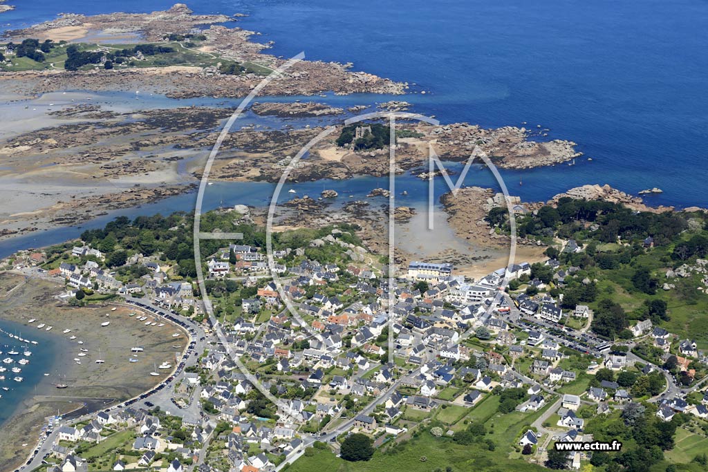 Photo arienne de Perros-Guirec (Ploumanac'H)