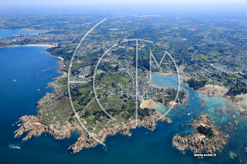 Photo arienne de Perros-Guirec (Saint-Guirec)