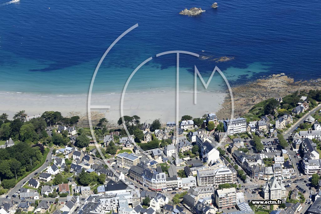 Photo arienne de Perros-Guirec (Trestraou)
