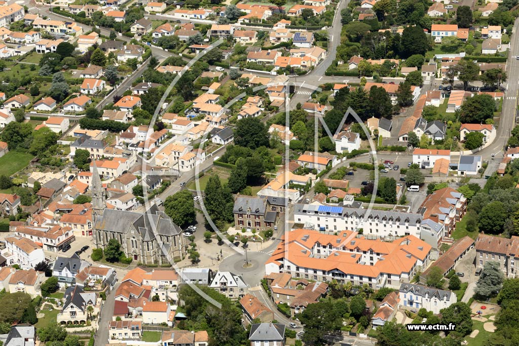Photo arienne de Pornic (Sainte-Marie)