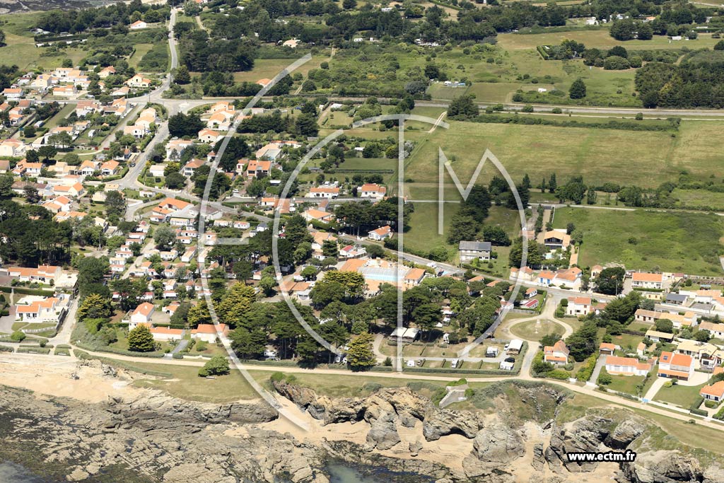 Photo arienne de Prfailles (Haut des Vignes)