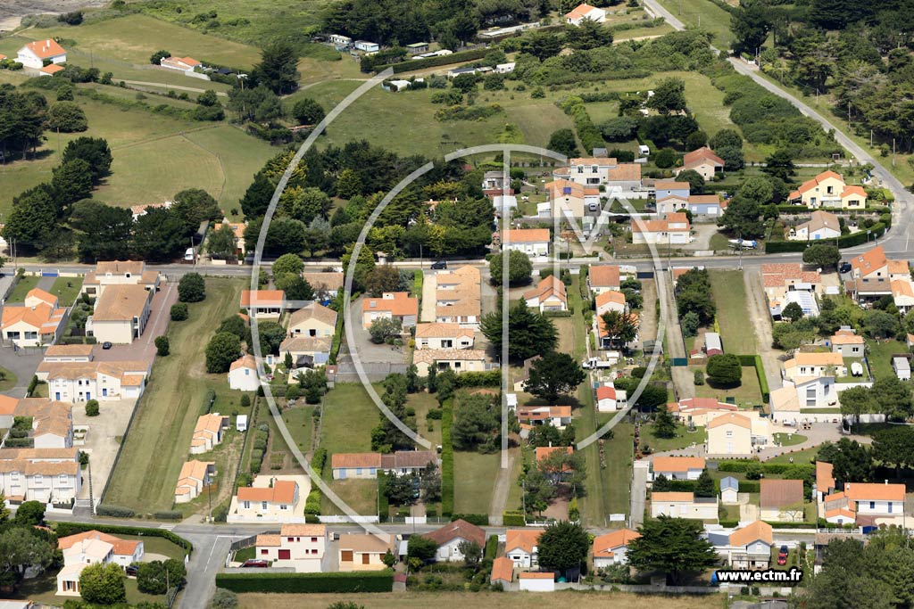 Photo arienne de Prfailles (Haut des Vignes)