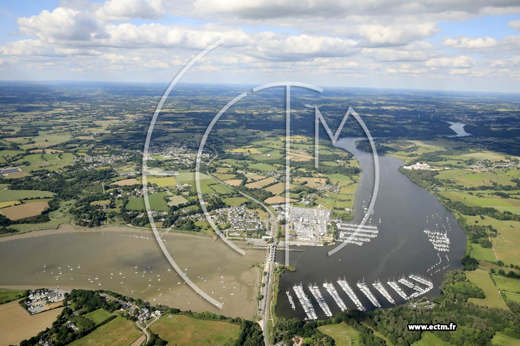 Photo arienne de Arzal (le Barrage)