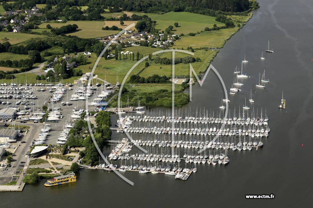 Photo arienne de Arzal (le Barrage)