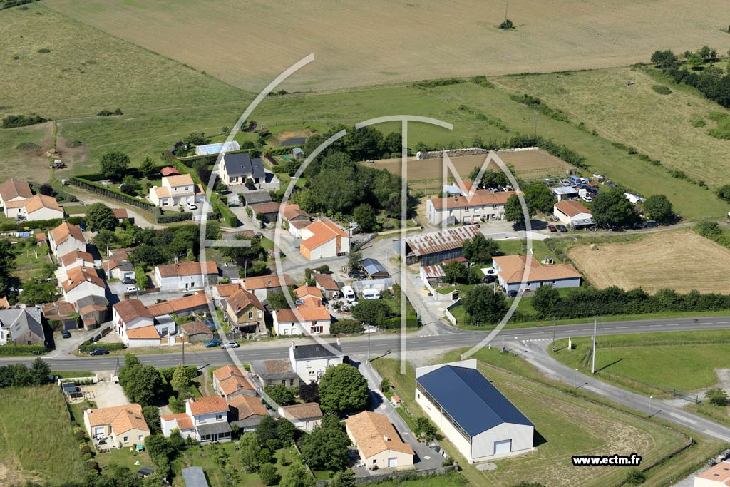Photo arienne de Oudon (le Plessis)