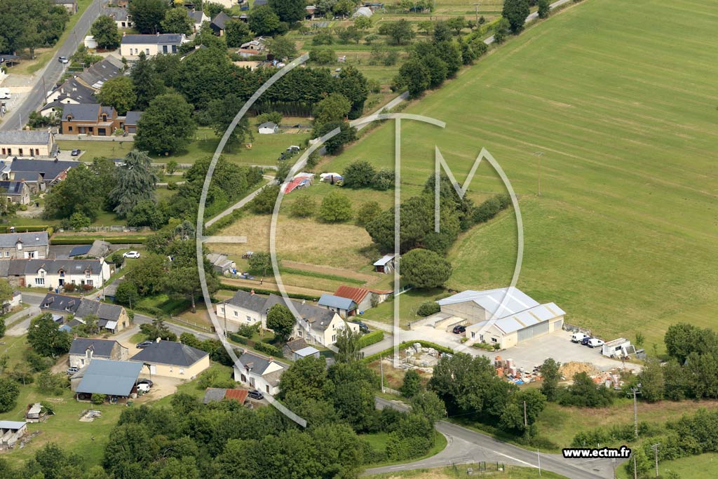Photo arienne de Saffr (Augrain)