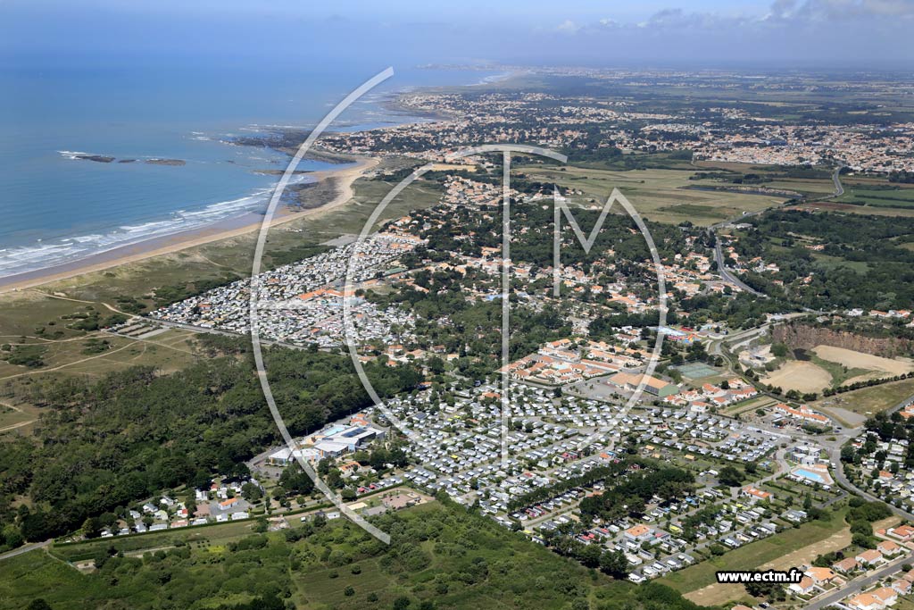 Photo arienne de Brem-sur-Mer