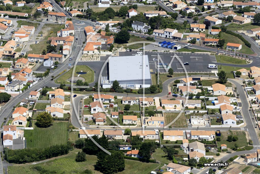 Photo arienne de Brem-sur-Mer