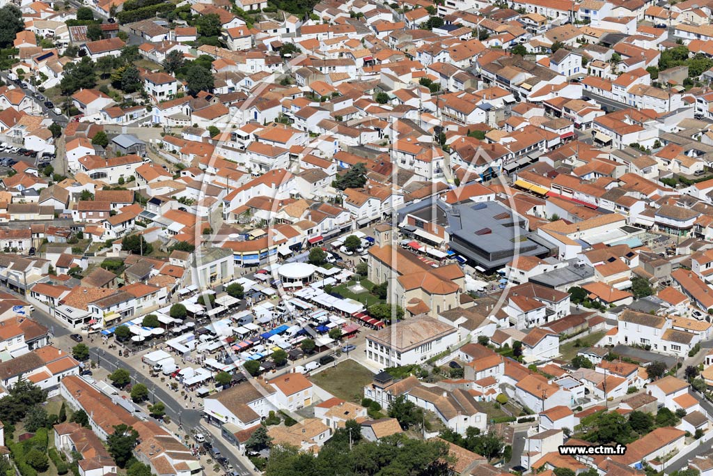 Photo arienne de La Tranche-sur-Mer (Centre)
