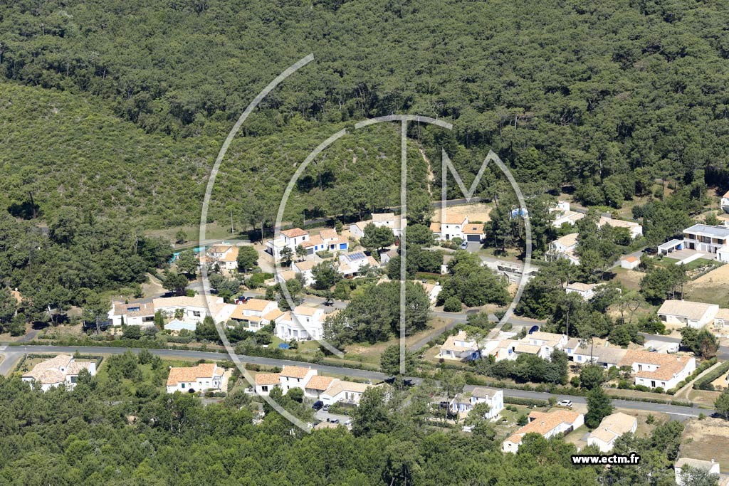 Photo arienne de La Tranche-sur-Mer (l'Essye aux Moines)
