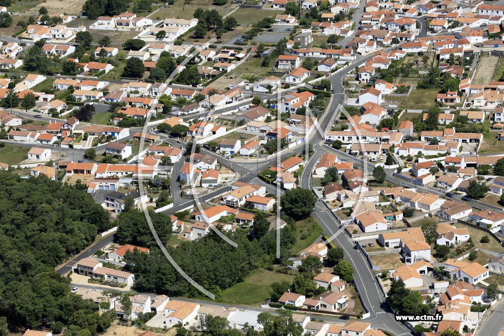 Photo arienne de La Tranche-sur-Mer (l'Essye aux Moines)