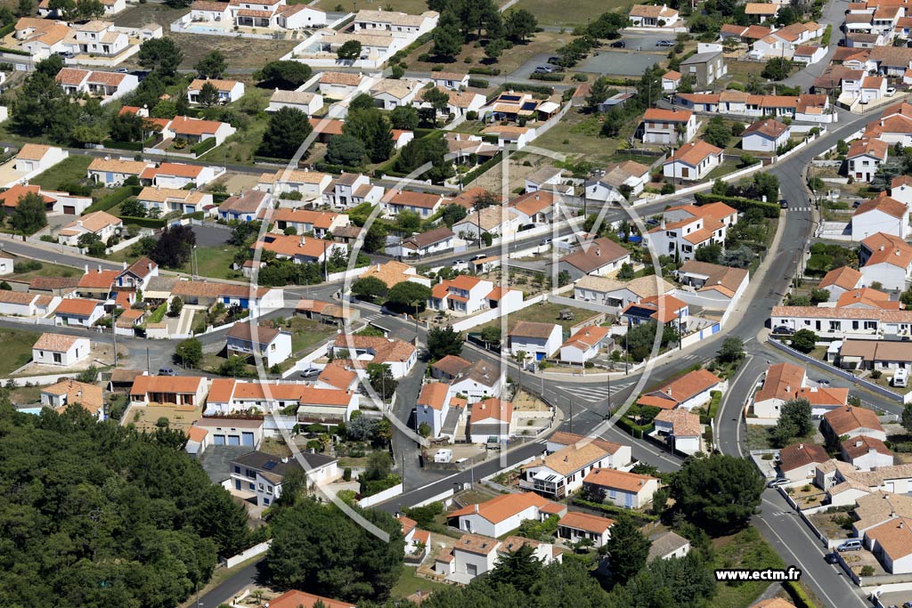 Photo arienne de La Tranche-sur-Mer (l'Essye aux Moines)