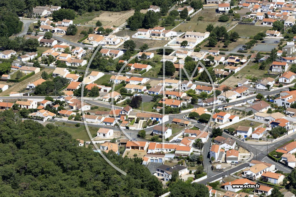 Photo arienne de La Tranche-sur-Mer (l'Essye aux Moines)