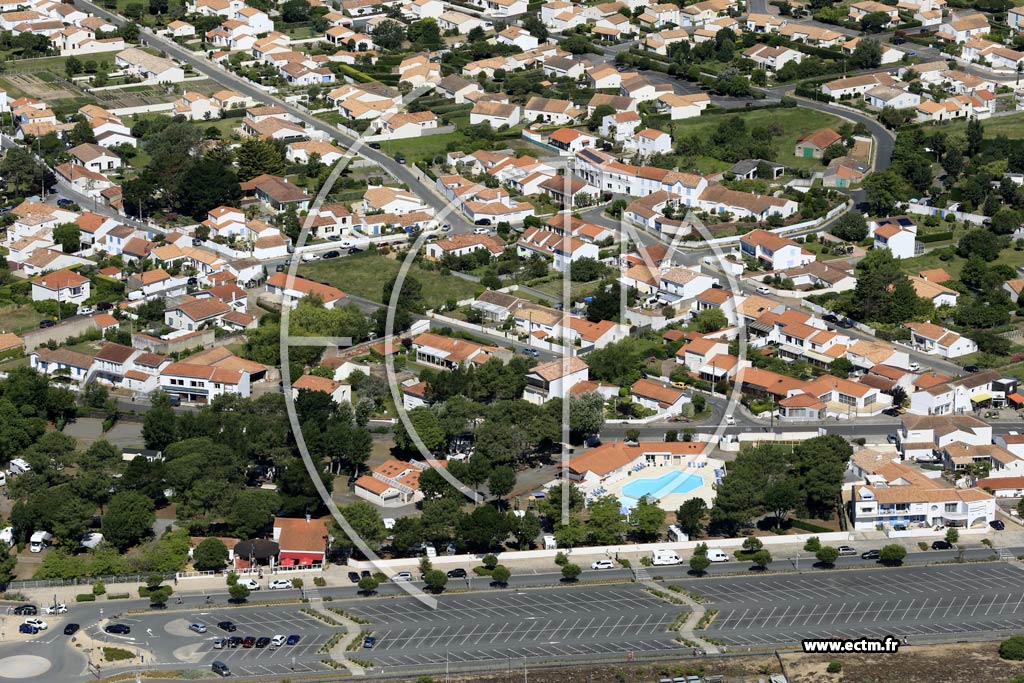 Photo arienne de La Tranche-sur-Mer (la Baie d'Aunis)