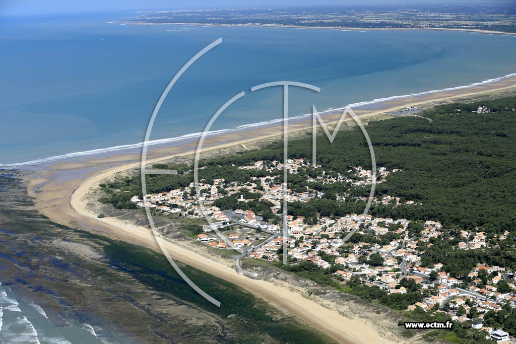 Photo arienne de La Tranche-sur-Mer (la Casse de la Seine - le Corps de Garde)