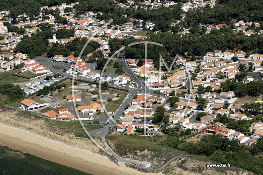Photo arienne de La Tranche-sur-Mer (la Casse de la Seine)