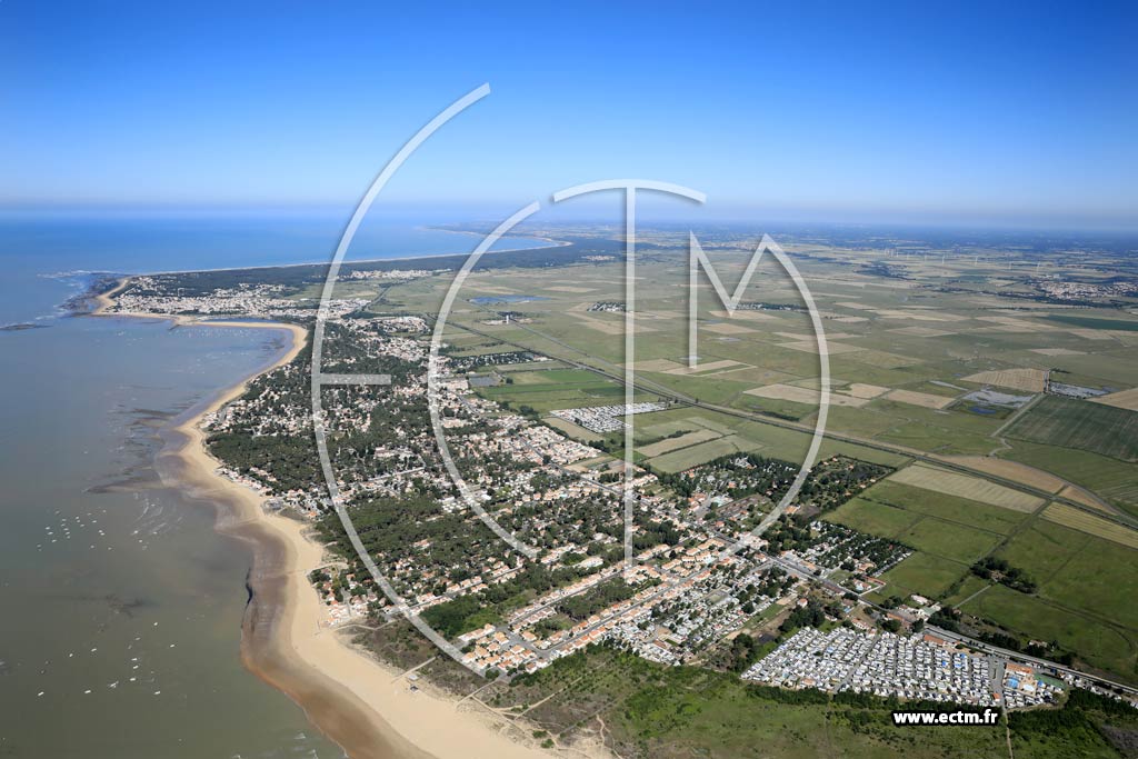 Photo arienne de La Tranche-sur-Mer (les Rouillres - Sainte-Anne - les Jars - le Rocher)