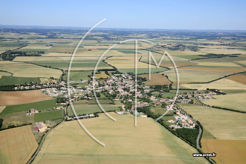 Photo arienne de Saint-Aubin-la-Plaine