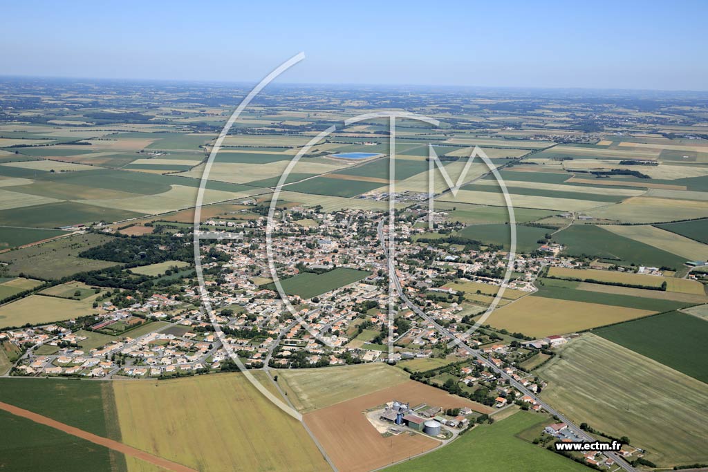Photo arienne de Sainte-Gemme-la-Plaine