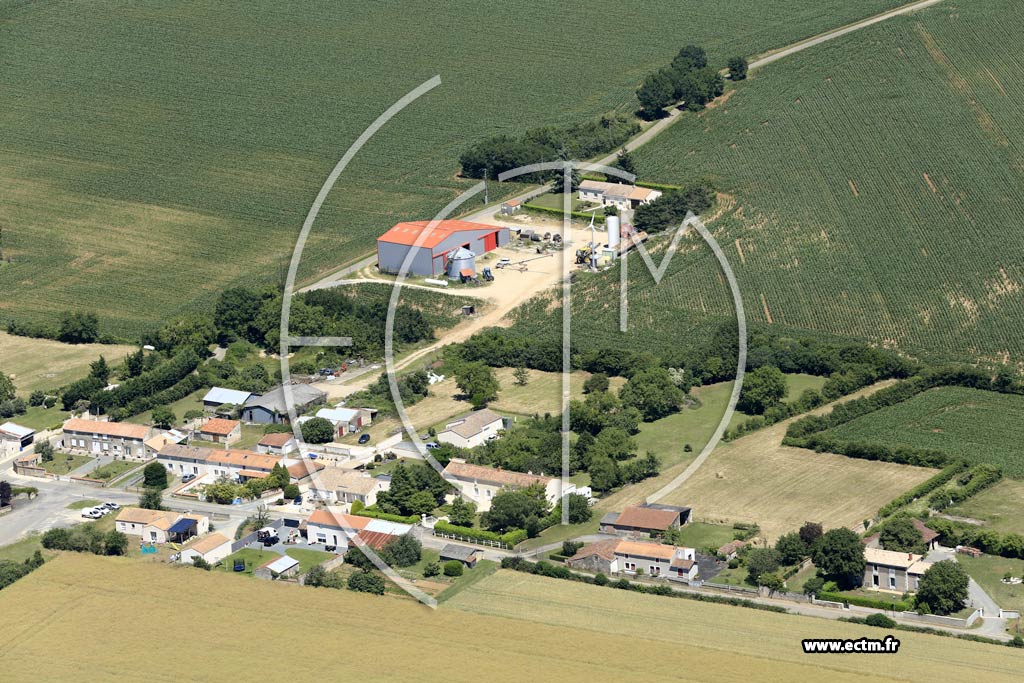 Photo arienne de Sainte-Gemme-la-Plaine (la Boutinire)