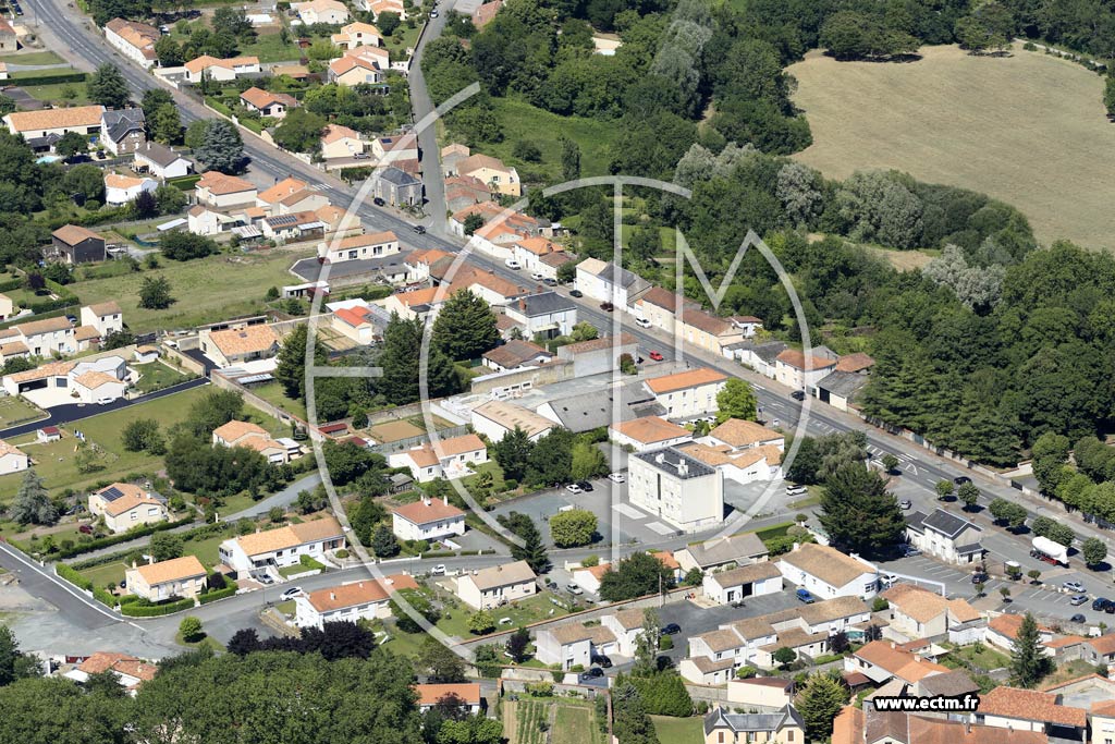 Photo arienne de Sainte-Hermine