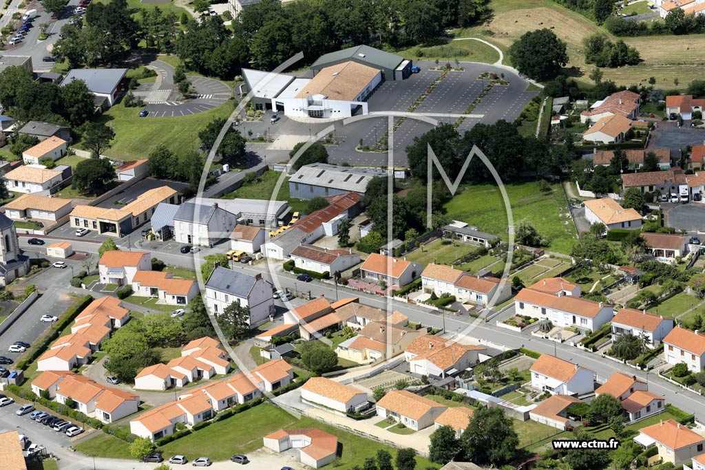 Photo arienne de Belleville-sur-Vie