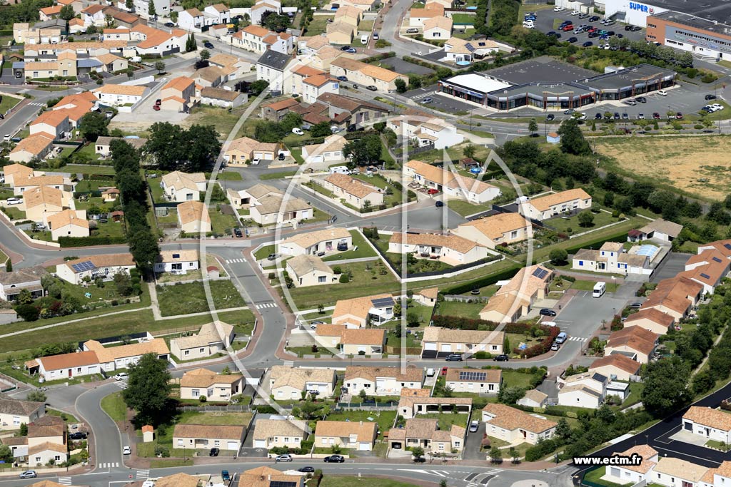 Photo arienne de Belleville-sur-Vie (Ouest)