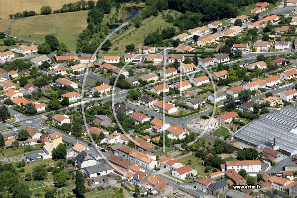 Photo arienne de Les Landes-Genusson