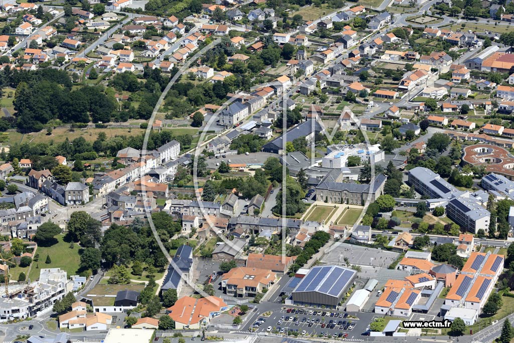 Photo arienne de Mortagne-sur-Svre