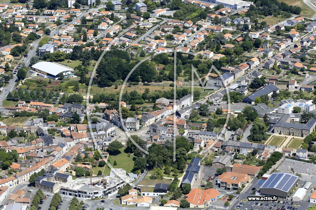 Photo arienne de Mortagne-sur-Svre
