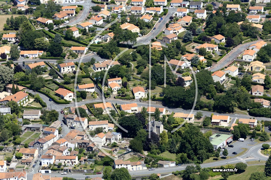 Photo arienne de Mortagne-sur-Svre